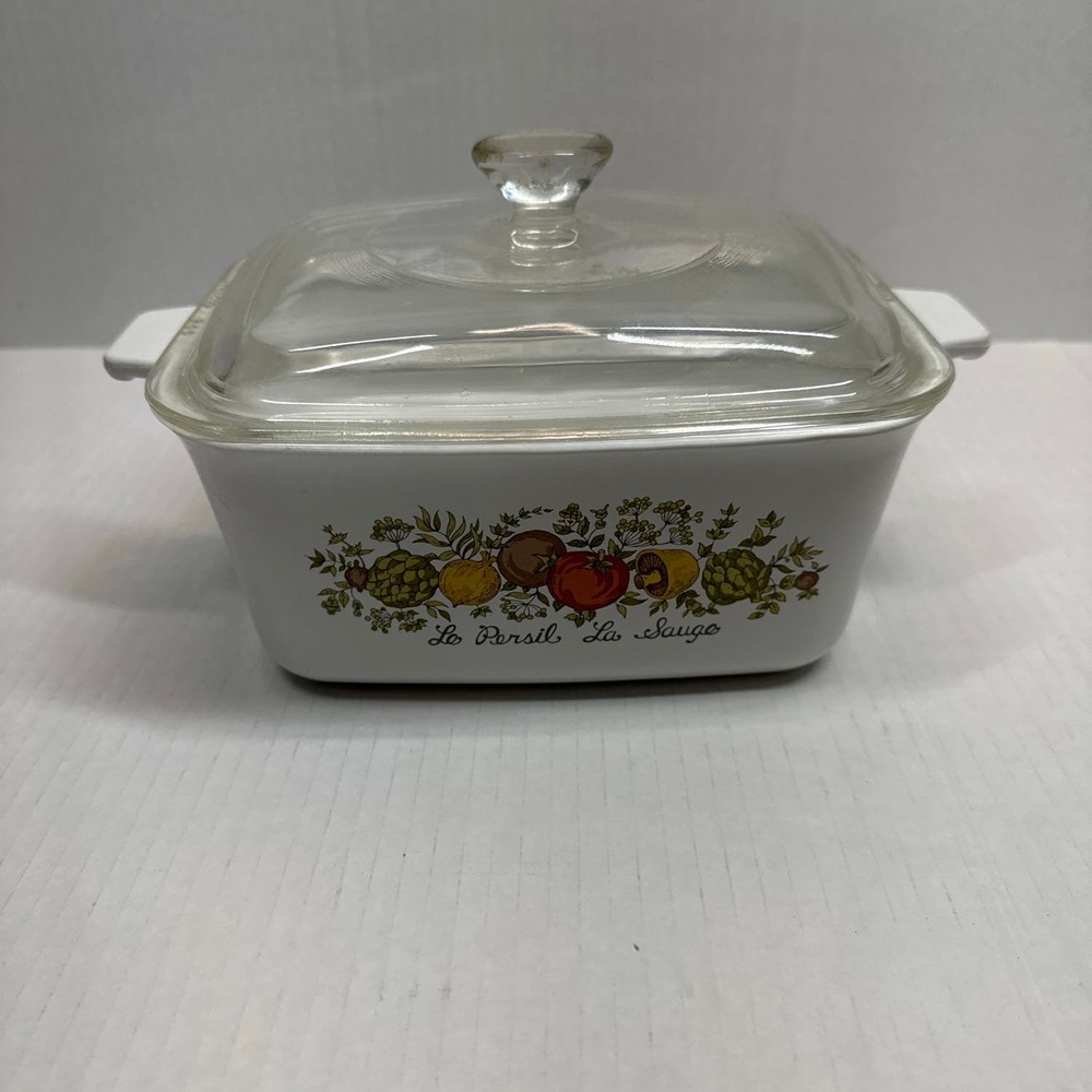 Corning Ware Le Persil La Sauge P-4-B Casserole with Lid‎ Spice of Life Numbered